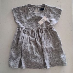 NWT Baby Gap Size 18-24 months gray heathered sweater dress